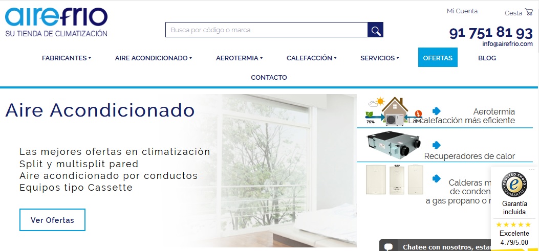 Aire Frio tienda